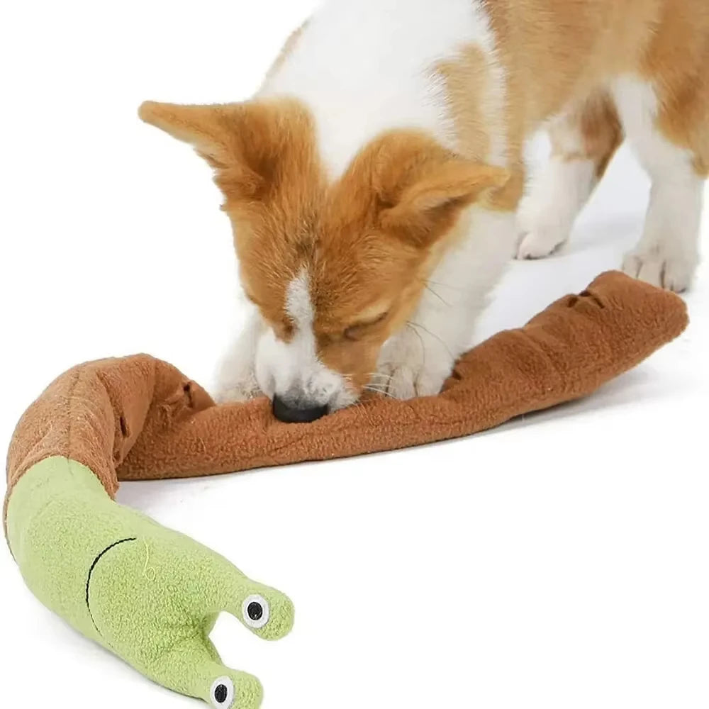 Plush Snail Puzzle Feeder