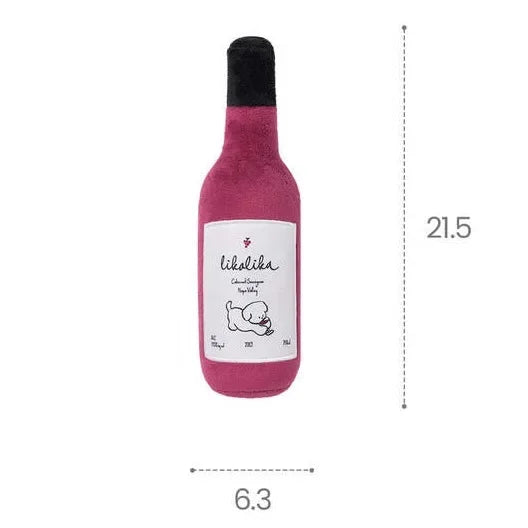 Dog's Wine Bottle Plush Toy