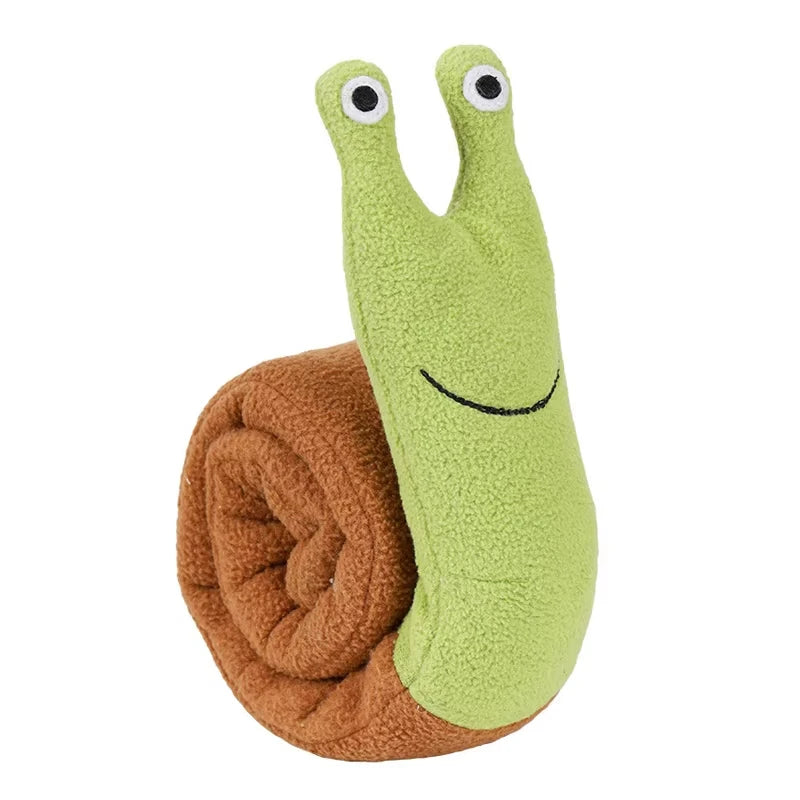 Plush Snail Puzzle Feeder