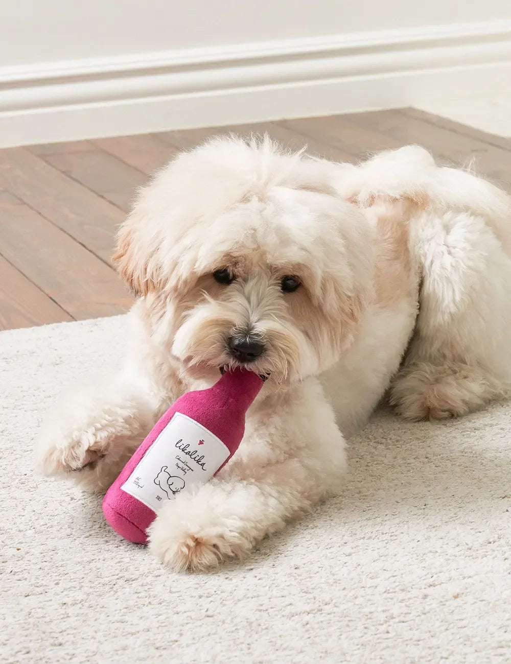 Dog's Wine Bottle Plush Toy