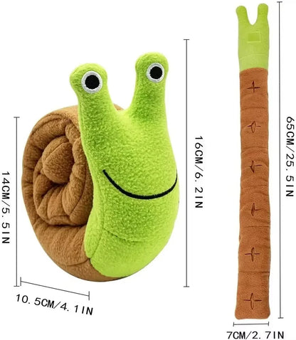 Plush Snail Puzzle Feeder