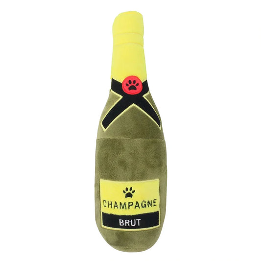 Dog's Champagne Plush Toy